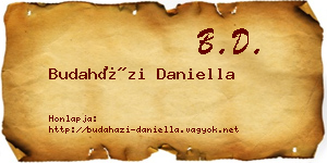 Budaházi Daniella névjegykártya